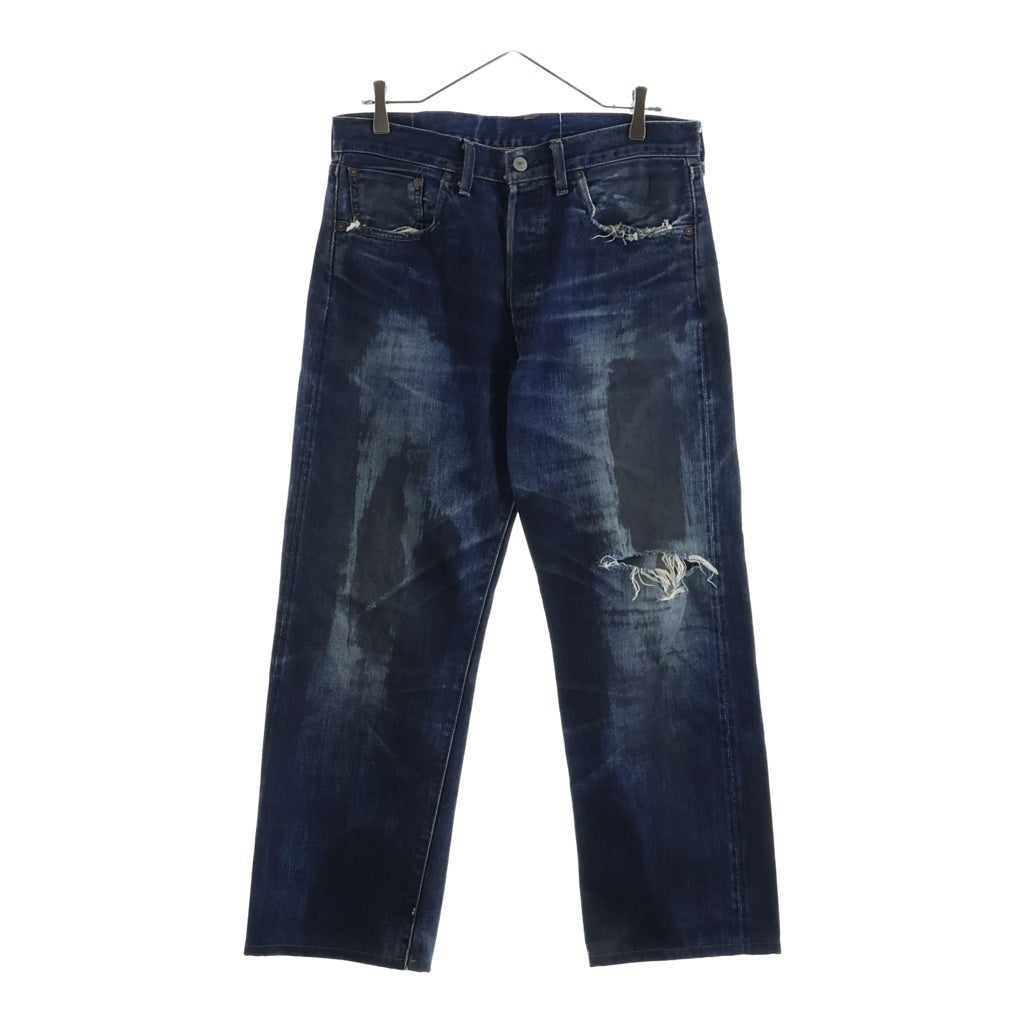 Levi's(リーバイス) 00S VINTAGE ヴィンテージ 501XX 復刻 BIG E 赤耳 隠しリベット ボタンフライ ストレートデニム ジーンズ インディゴ 55501