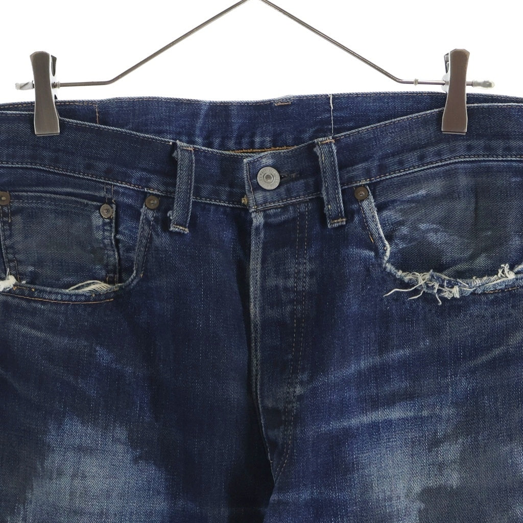 Levi's(リーバイス) 00S VINTAGE ヴィンテージ 501XX 復刻 BIG E 赤耳 隠しリベット ボタンフライ ストレートデニム ジーンズ インディゴ 55501