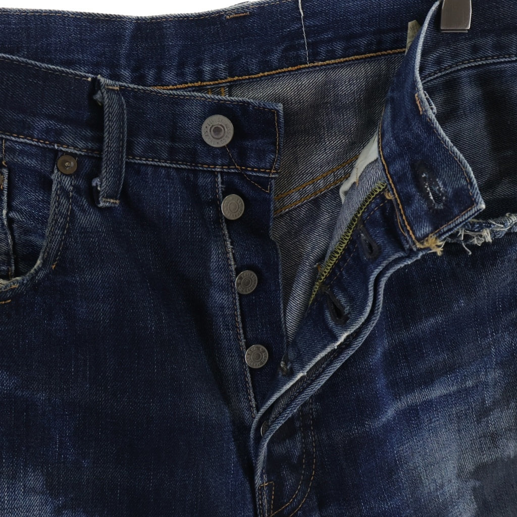 Levi's(リーバイス) 00S VINTAGE ヴィンテージ 501XX 復刻 BIG E 赤耳 隠しリベット ボタンフライ ストレートデニム ジーンズ インディゴ 55501