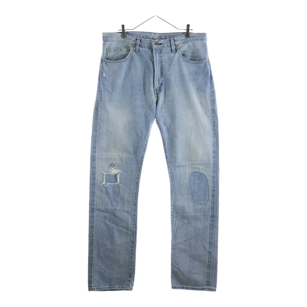 Levi's VINTAGE CLOTHING(リーバイス ビンテージ クロージング) 505 67年モデル復刻 ハードウォッシュ リペア加工モデル ジッパーフライ ストレート デニムパンツ インディゴ 67505-0111