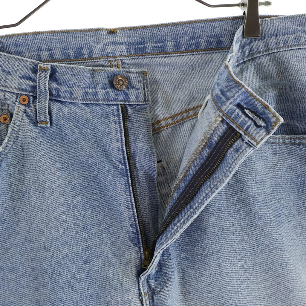 Levi's VINTAGE CLOTHING(リーバイス ビンテージ クロージング) 505 67年モデル復刻 ハードウォッシュ リペア加工モデル ジッパーフライ ストレート デニムパンツ インディゴ 67505-0111