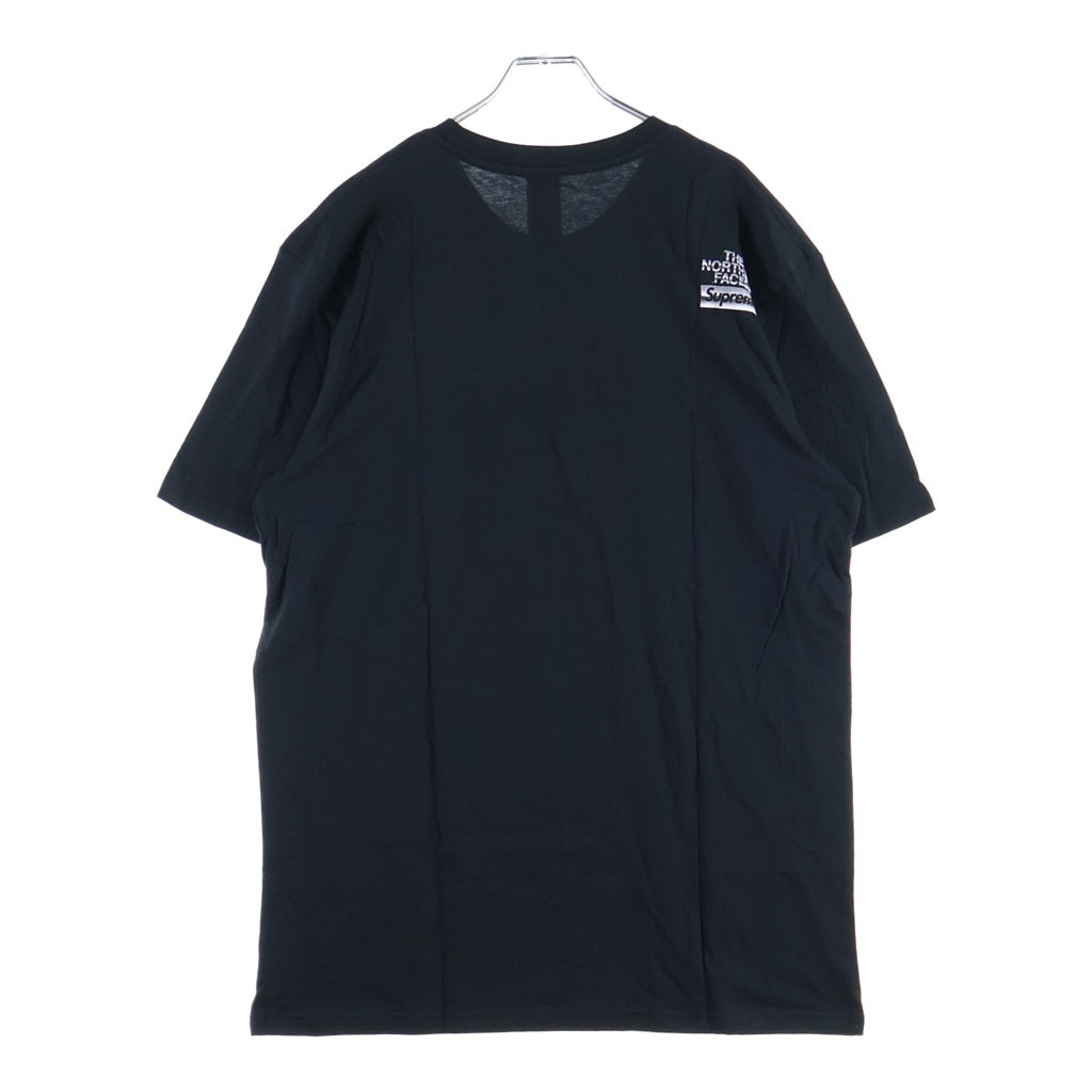 THE NORTH FACE(ザノースフェイス) 18SS ×THE NORTH FACE Metalic Logo Tee ザノースフェイス メタリックロゴプリントTシャツ ショートスリーブ クローム半袖カットソー ブラック