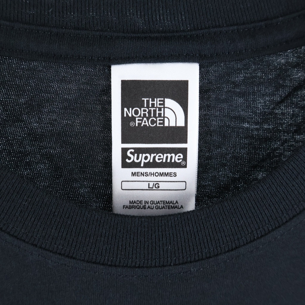 THE NORTH FACE(ザノースフェイス) 18SS ×THE NORTH FACE Metalic Logo Tee ザノースフェイス メタリックロゴプリントTシャツ ショートスリーブ クローム半袖カットソー ブラック