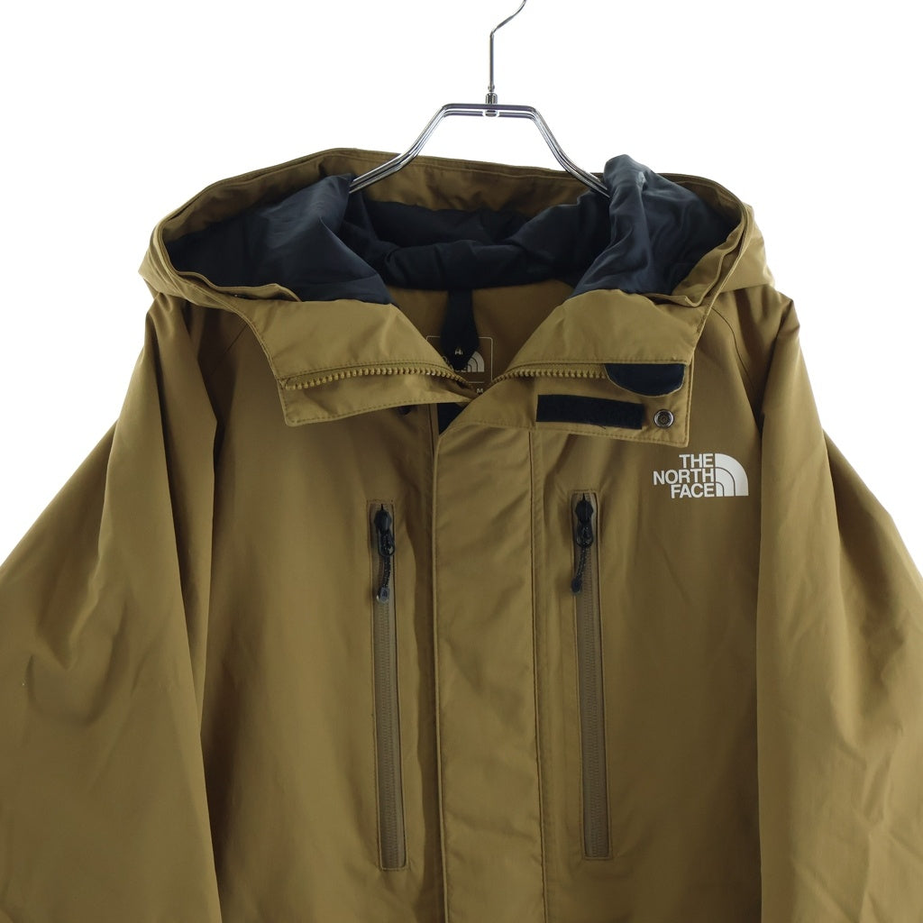 THE NORTH FACE(ザノースフェイス) STORMPEAK PARKA ストームピークパーカ ロゴプリント ジップアップ フーデッド ナイロンジャケット ブルゾン ベージュ NS61905
