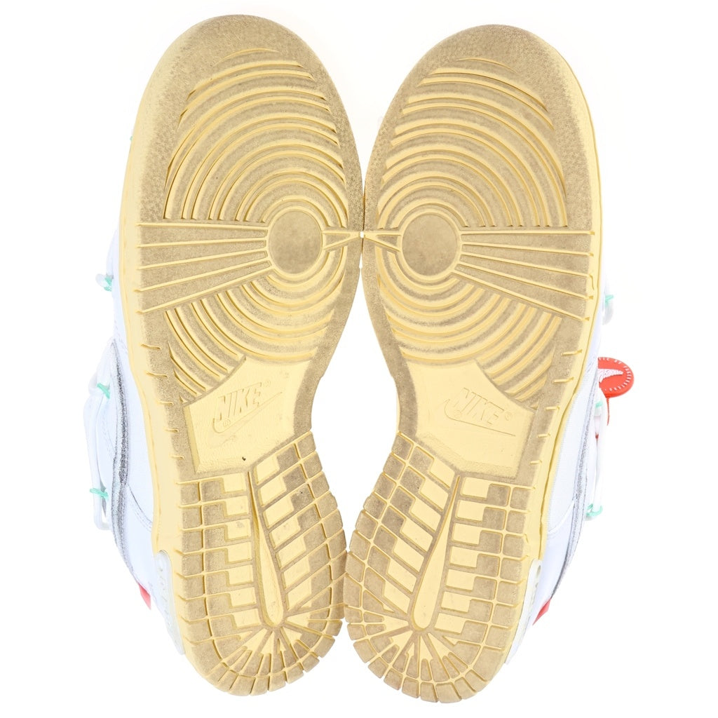 NIKE(ナイキ) ×OFF-WHITE DUNK LOW 1 OF 50 LOT.1 オフホワイト ダンク ローカットスニーカー ホワイト US9/27cm DM1602-127
