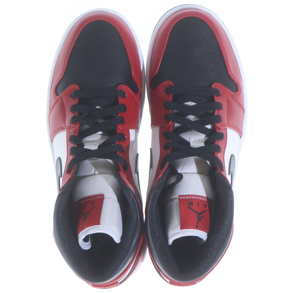 NIKE(ナイキ) AIR JORDAN 1 MID CHICAGO BLACK TOE エアジョーダン シカゴ ブラック トゥ ハイカットスニーカー ブラック/レッド US9/27cm 554724-069