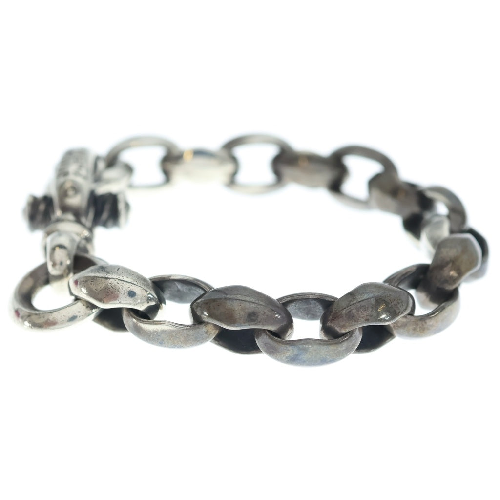 LONE ONES(ロンワンズ) SILK LINK MEDIUM BRACELET S プレーンサークル シルクリンクミディアムブレスレット シルバー MFB-0040M-PC-LK