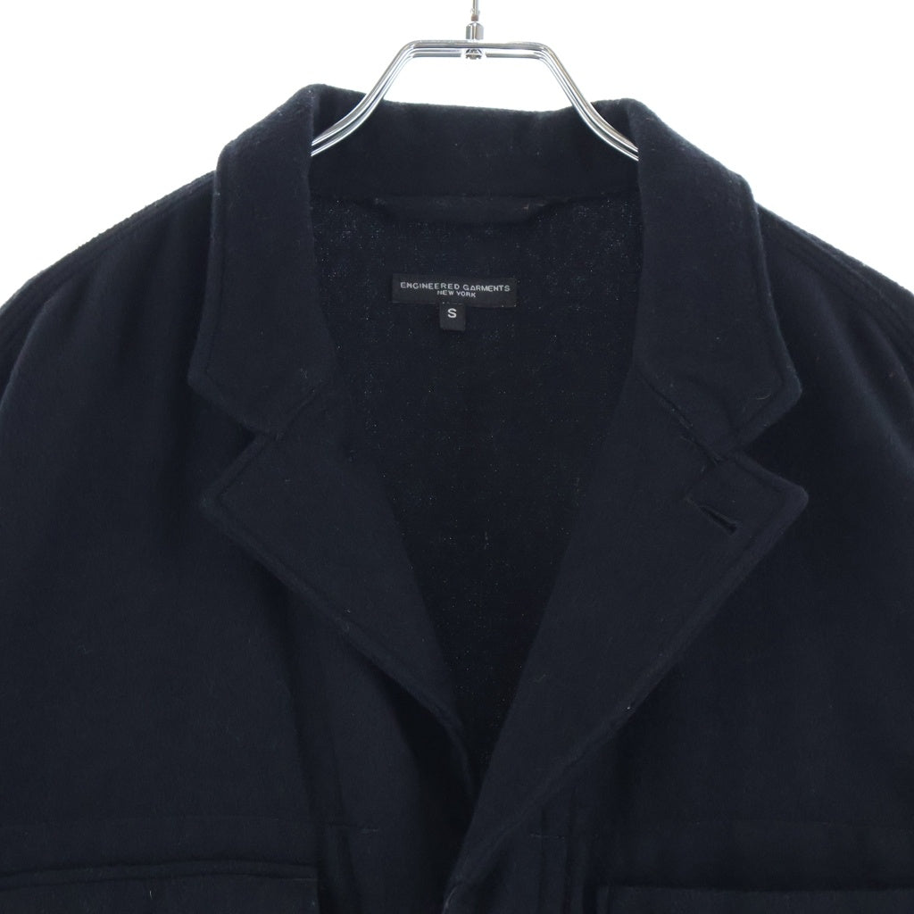 Engineered Garments(エンジニアド ガーメンツ) 15AW SHOP COAT カシミア混 ウールフランネル ショップコート ブラック