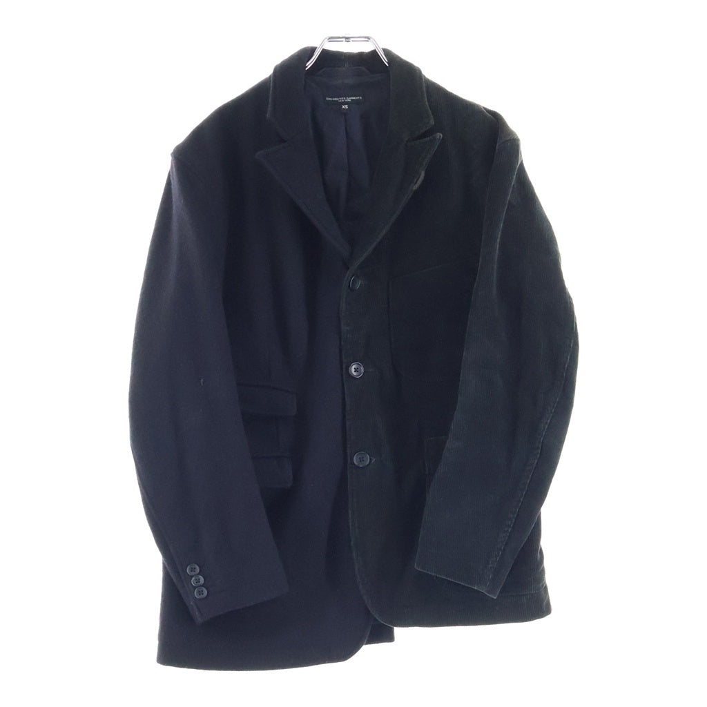 Engineered Garments(エンジニアド ガーメンツ) ANDFORD JACKET LOFTMAN別注 アンドフォード ウール コーデュロイ スプリット切替ジャケット ブラック