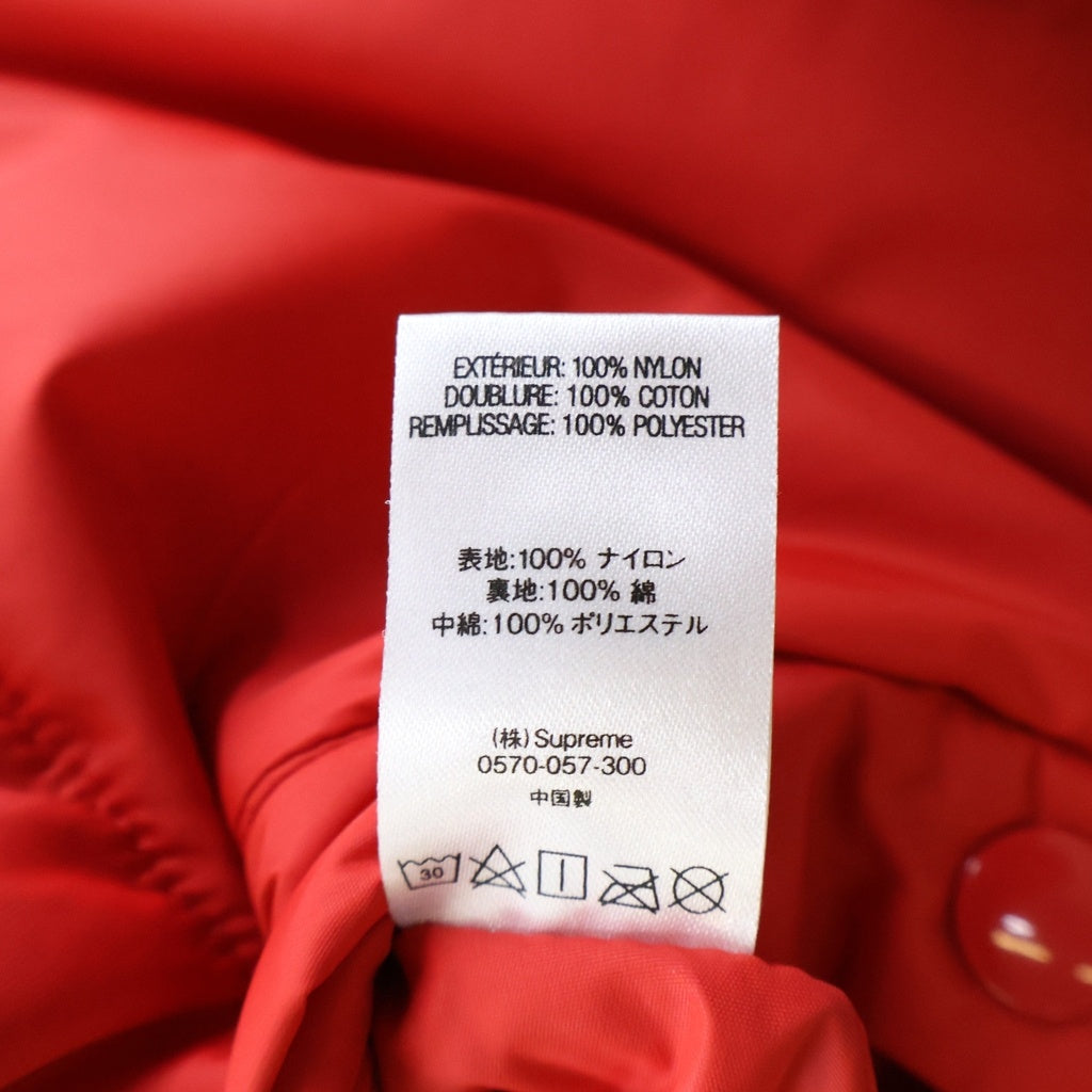 SUPREME(シュプリーム) 19AW Reversible Puffy Work Jacket リバーシブル トライバルカモ ジップアップパファージャケット レッド/イエロー