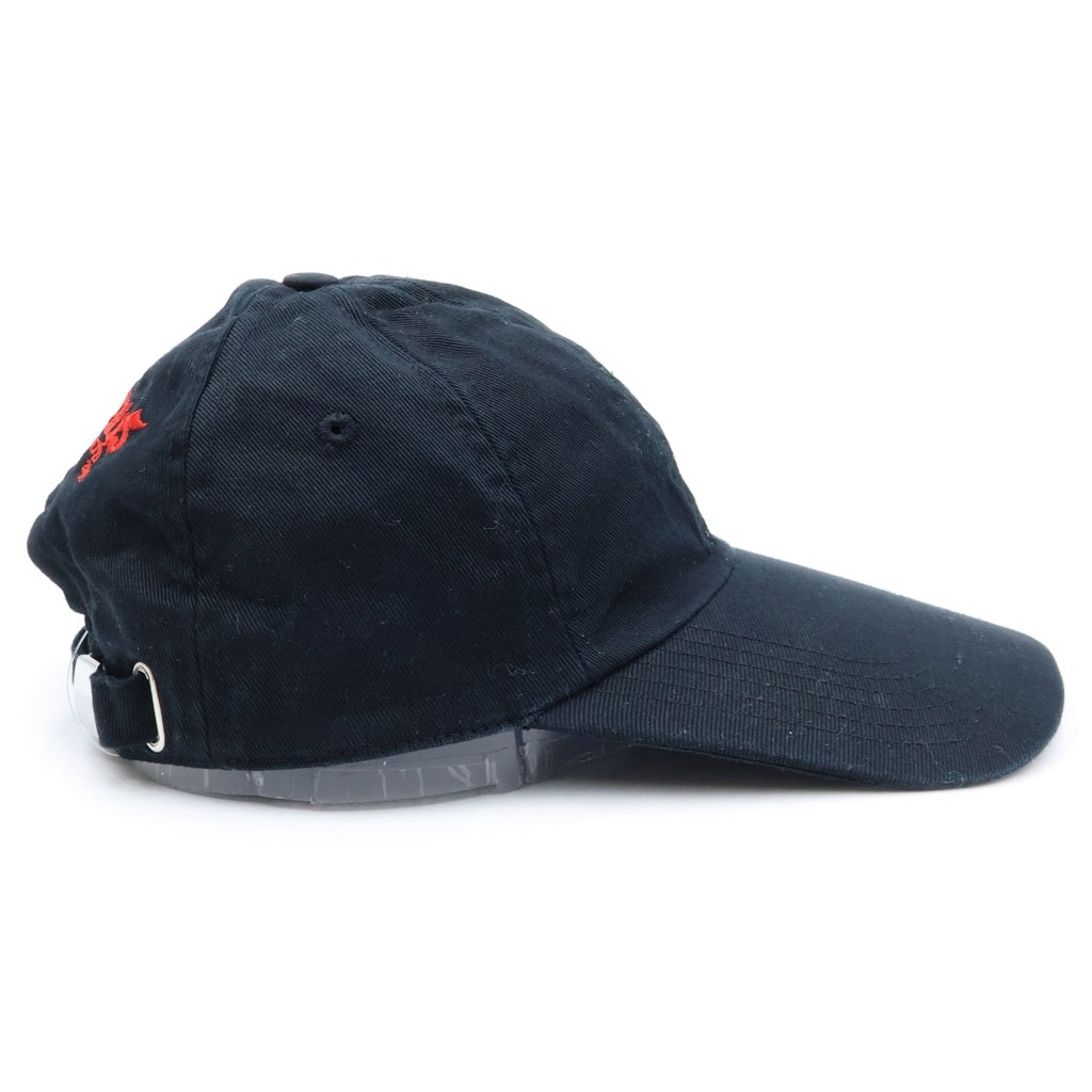 VETEMENTS(ヴェトモン) 16AW PARKING TOUR CAP パーキングツアー バック刺繍 ベースボールキャップ 帽子 ブラック WF17AC3