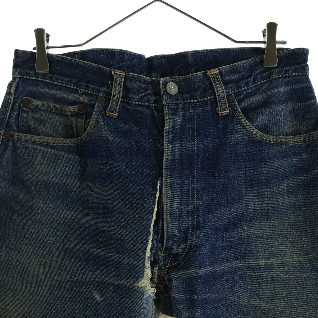 Levi's(リーバイス) 50S VINTAGE 501ZXX ヴィンテージ 両面タブ ビッグE 均等V オフセットセンターループ 隠しリベット ジップフライ デニムパンツ インディゴ