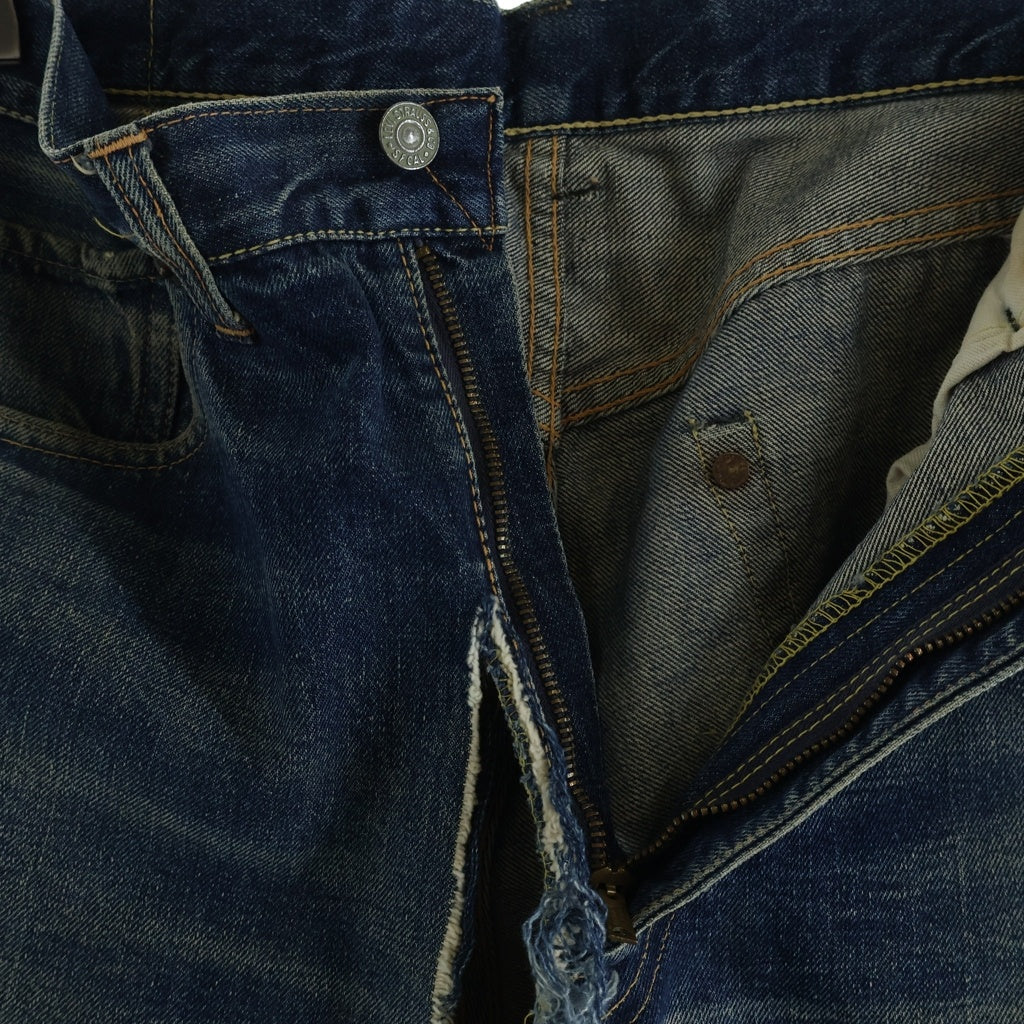 Levi's(リーバイス) 50S VINTAGE 501ZXX ヴィンテージ 両面タブ ビッグE 均等V オフセットセンターループ 隠しリベット ジップフライ デニムパンツ インディゴ