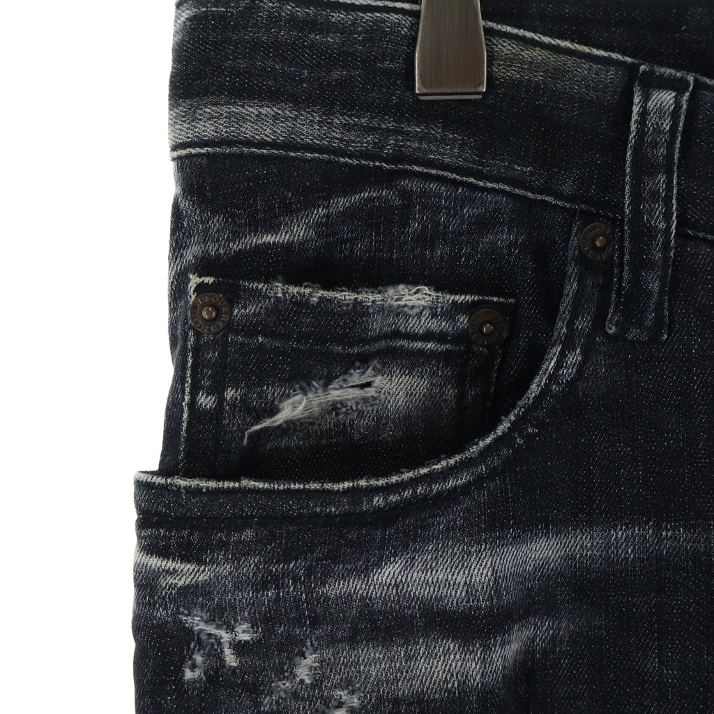 DSQUARED2(ディースクエアード) 20AW Tidy Biker Jean タイディバイカー ダメージ スキニーデニムパンツ グレー S71LB0801