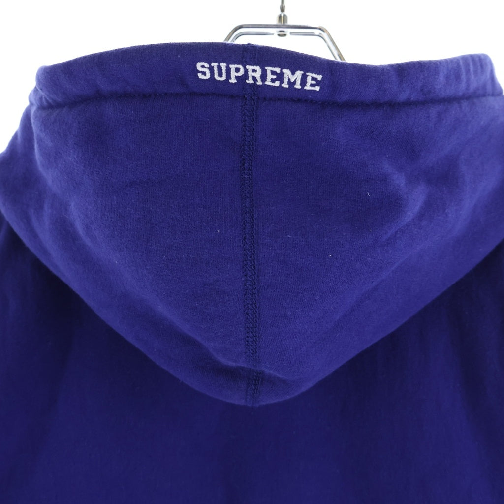 SUPREME(シュプリーム) 20SS S Logo Hooded Sweatshirt レザーキルティングSロゴ プルオーバーパーカー フーディ パープル