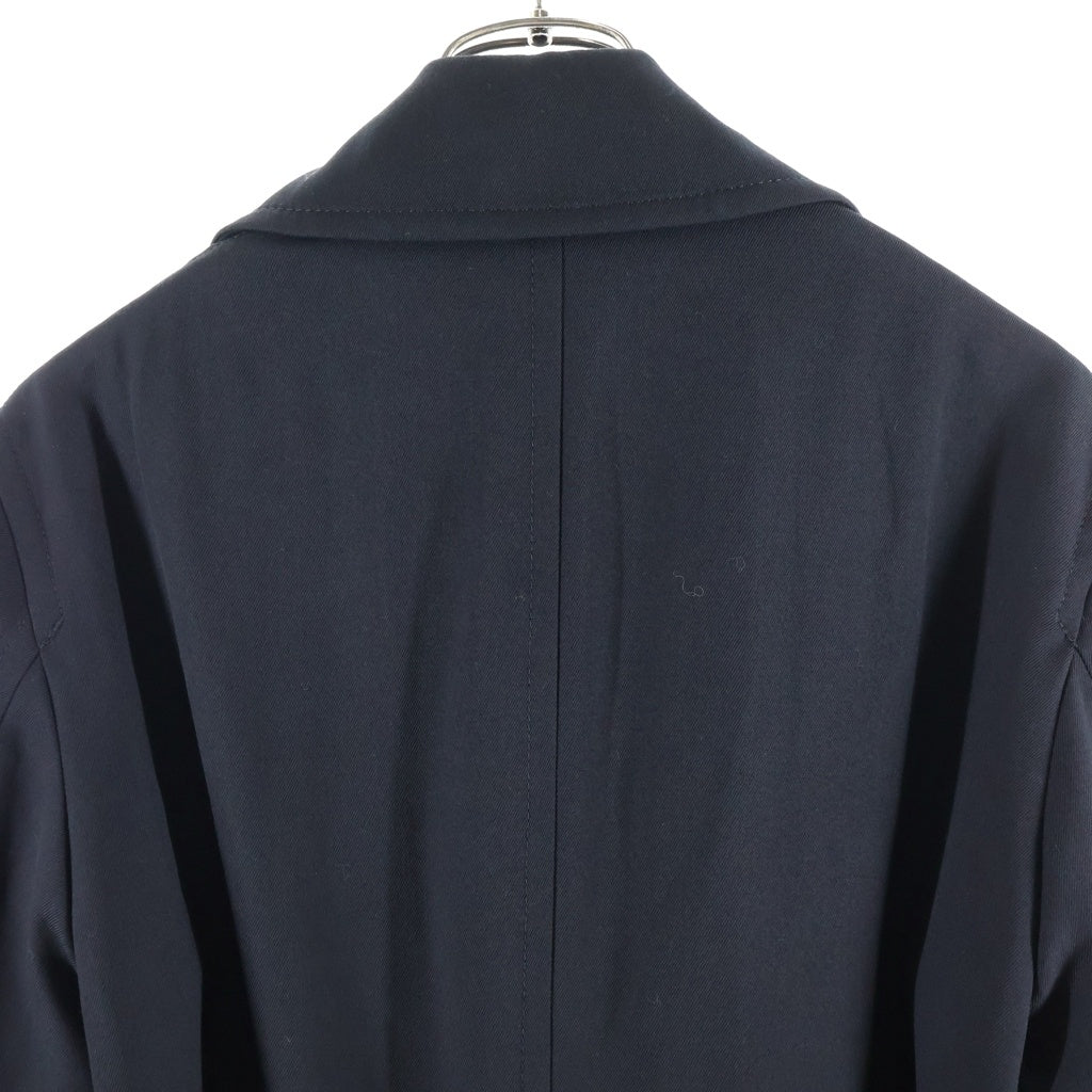 COMME des GARCONS HOMME DEUX(コムデギャルソン オムドゥ) 23AW AD2023 ウールギャバジン キルティング ベルテッド トレンチコート ブラック DL-C004