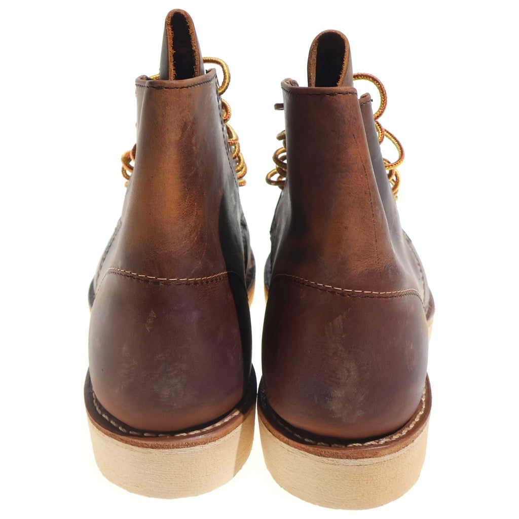 RED WING(レッド ウイング) 6-INCH CLASSIC ROUND USA製 6インチ クラシックラウンド レザー ワークブーツ ブラウン 9111