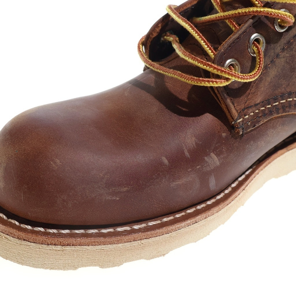 RED WING(レッド ウイング) 6-INCH CLASSIC ROUND USA製 6インチ クラシックラウンド レザー ワークブーツ ブラウン 9111