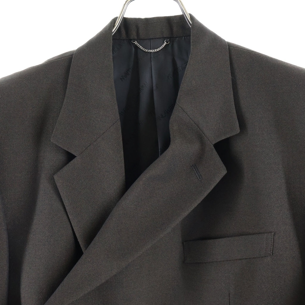 JOHN LAWRENCE SULLIVAN(ジョンローレンスサリバン) 22SS MOHAIR WOOL FLY FLONT DOUBLEBREASTED JACKET ダブルブレスト テーラードジャケット 1A009-0122-04