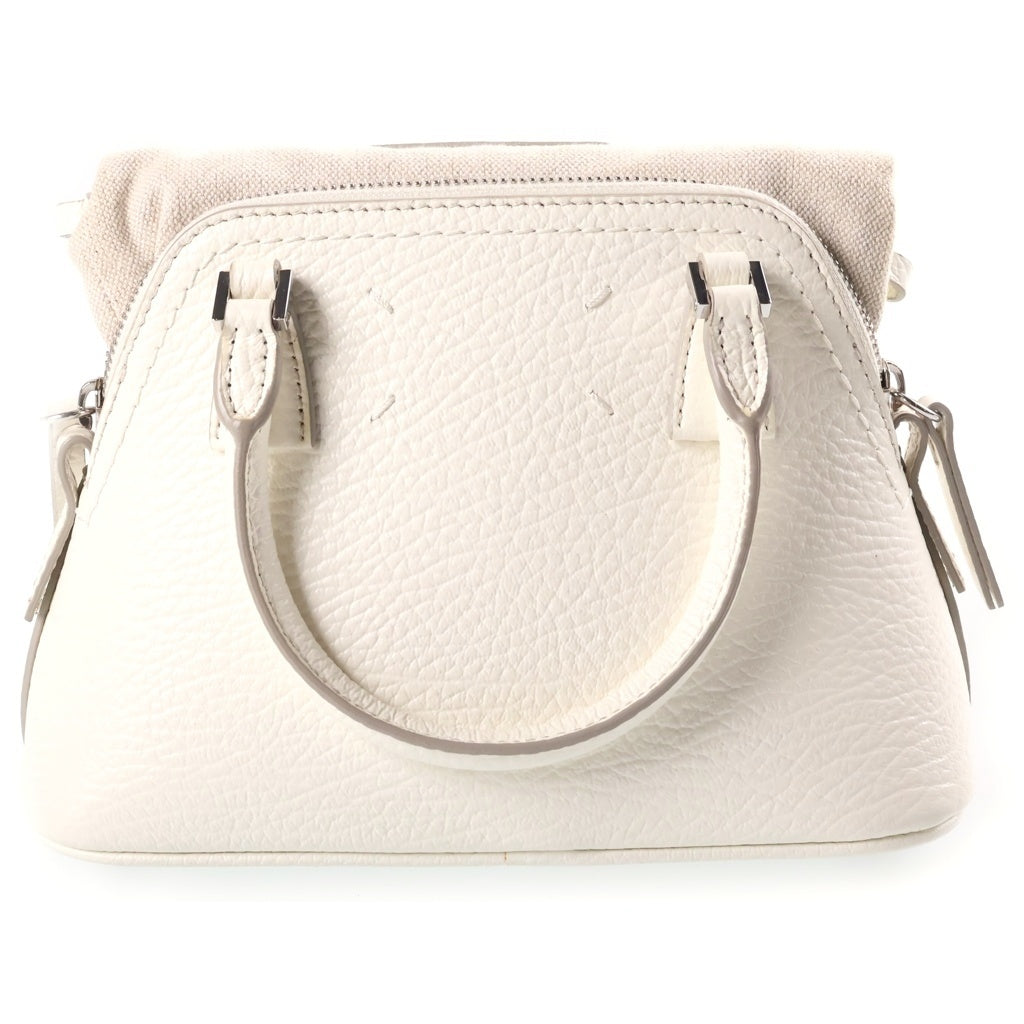 Maison Margiela(メゾンマルジェラ) 5AC MICRO BAG マイクロ レザー チェーンショルダーバッグ ホワイト S56WG0081 レディース