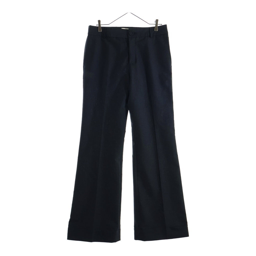 ORIMI(オリミ) LOCK LINE SLACKS ウール混 ロックライン スラックスパンツ ブラック S26209