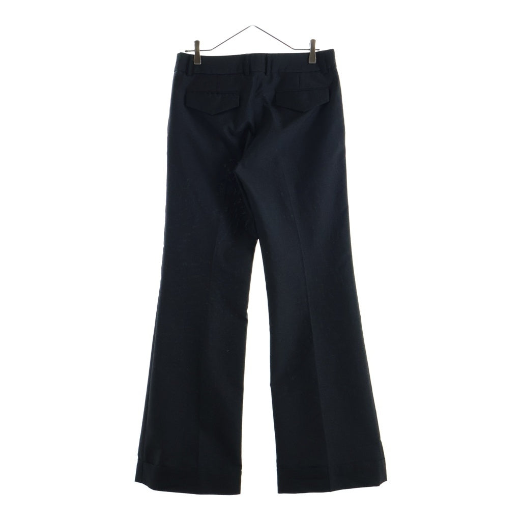 ORIMI(オリミ) LOCK LINE SLACKS ウール混 ロックライン スラックスパンツ ブラック S26209