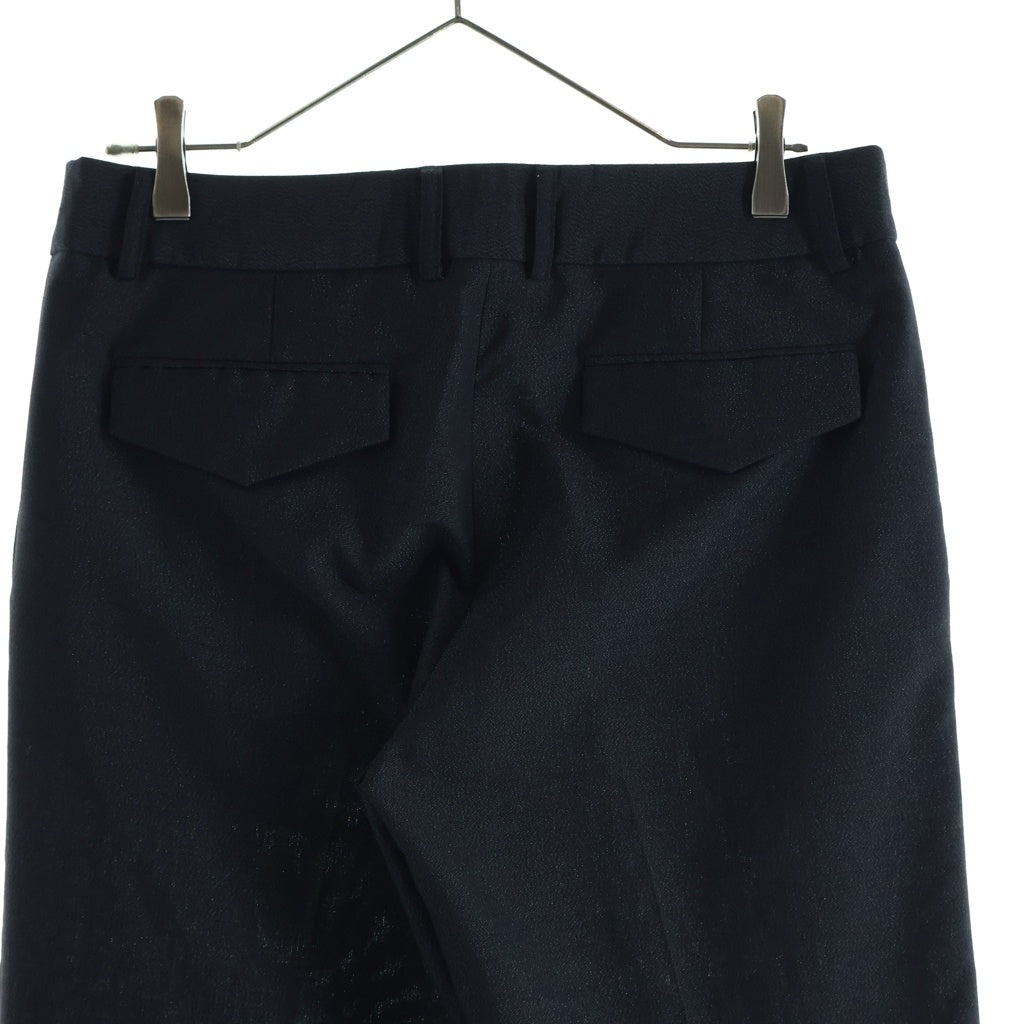 ORIMI(オリミ) LOCK LINE SLACKS ウール混 ロックライン スラックスパンツ ブラック S26209