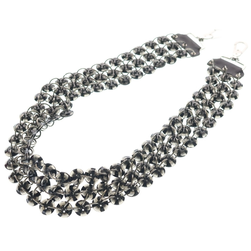 STEFAN COOKE(ステファンクック) STEFAN COOKE ステファンクック Button Strap Bag Accessories ボタンストラップ バッグアクセサリー チェーン ブラック SCSS21AC1 レディース