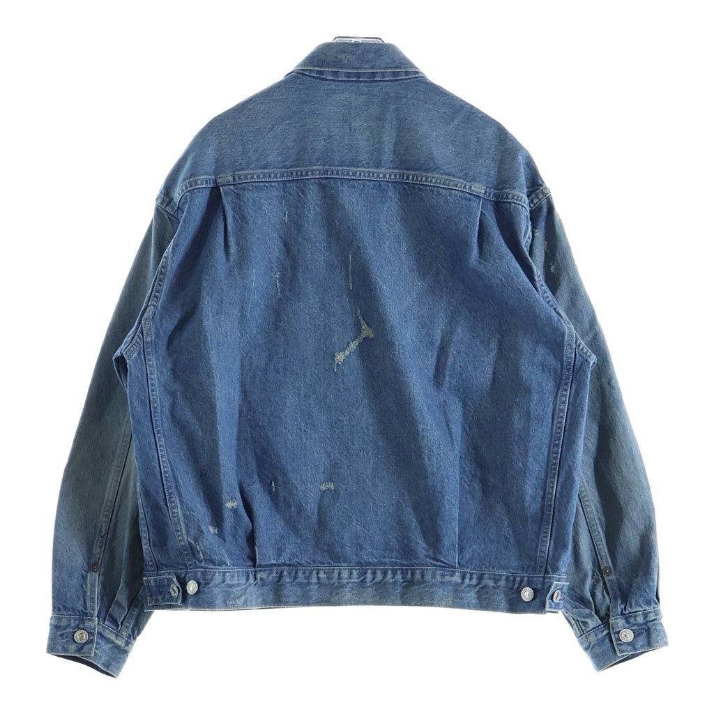 California General Store(カリフォルニア ジェネラルストア) 2nd型 オーガニックコットン タメージ加工 フラップポケット デニムジャケット インディゴ 8025-246-0049