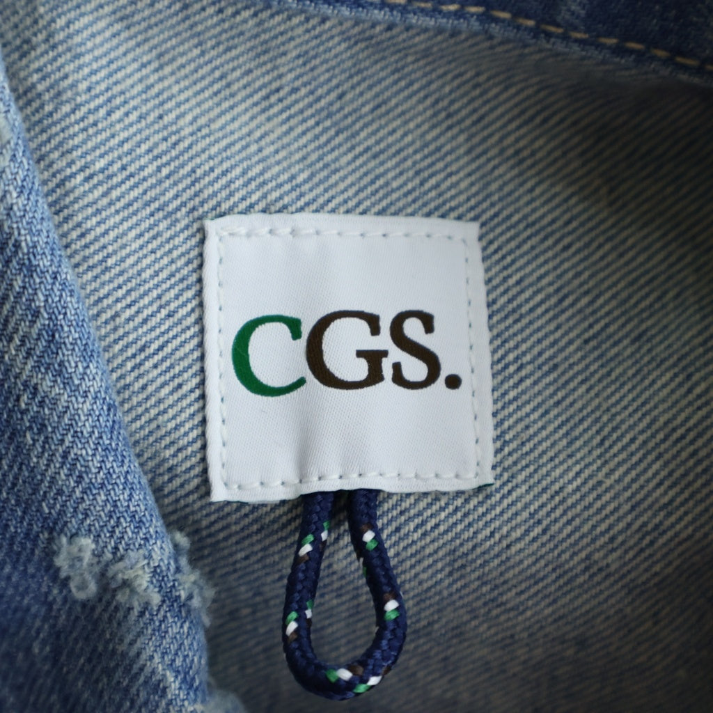 California General Store(カリフォルニア ジェネラルストア) 2nd型 オーガニックコットン タメージ加工 フラップポケット デニムジャケット インディゴ 8025-246-0049
