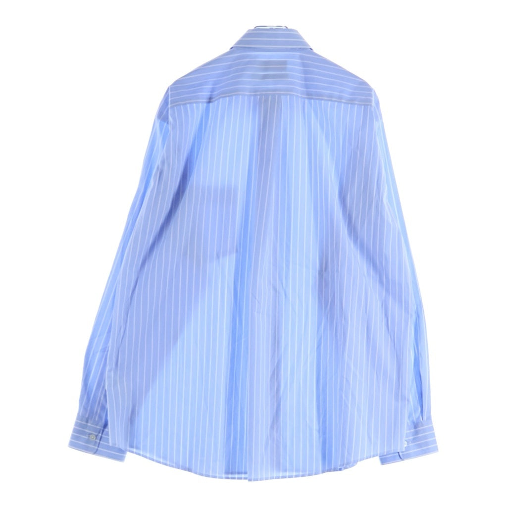 Graphpaper(グラフペーパー) SIDOGRAS Regular Collar Shirt シドグラス ストライプ レギュラーカラー 長袖シャツ ブルー GM242-50001