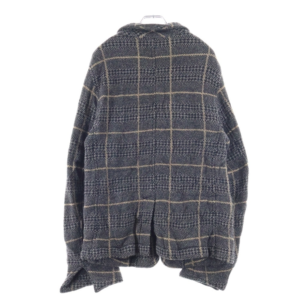 UNDERCOVER(アンダーカバー) 19AW チェック柄 ウール ニットジャケット ブラウン UCX4103-1