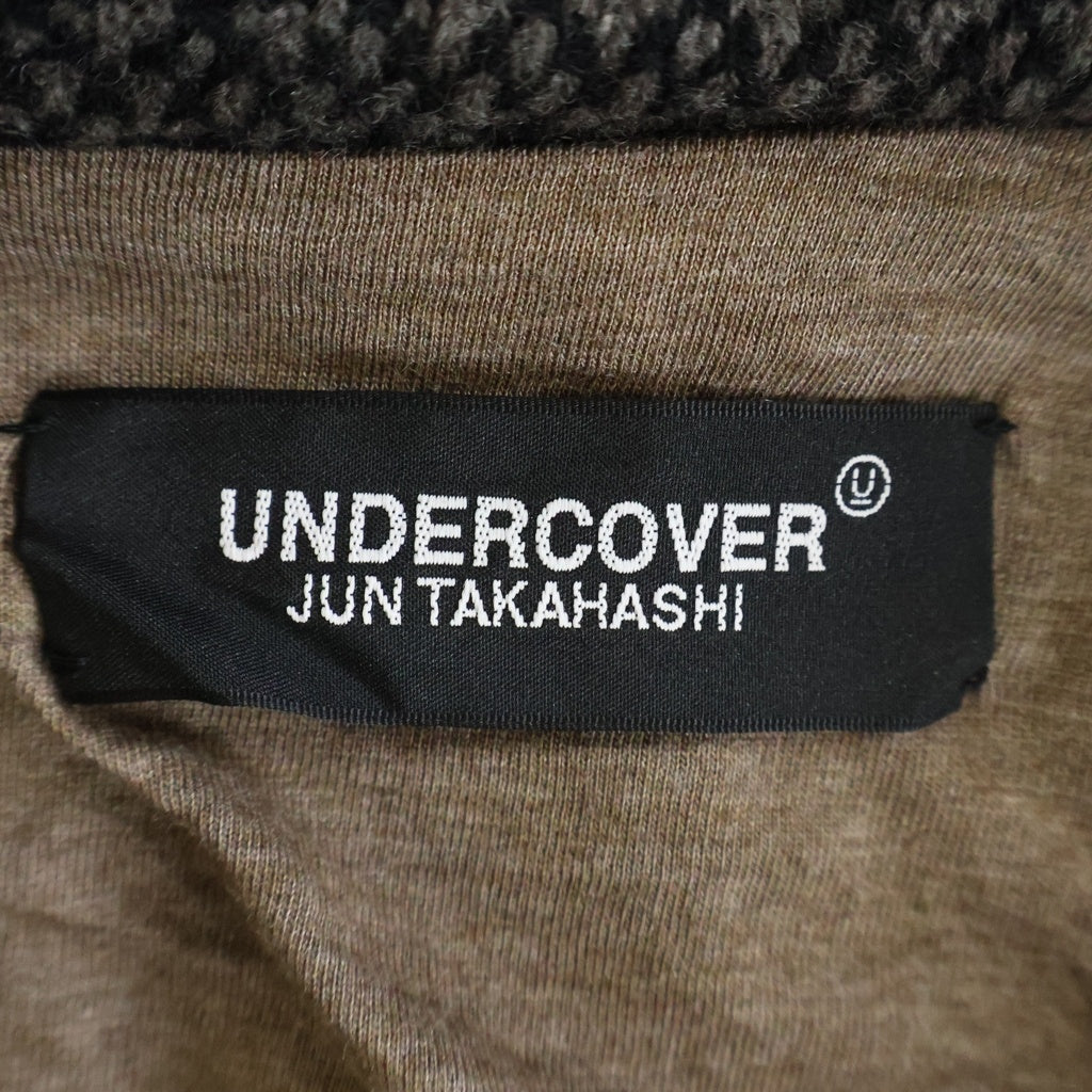 UNDERCOVER(アンダーカバー) 19AW チェック柄 ウール ニットジャケット ブラウン UCX4103-1