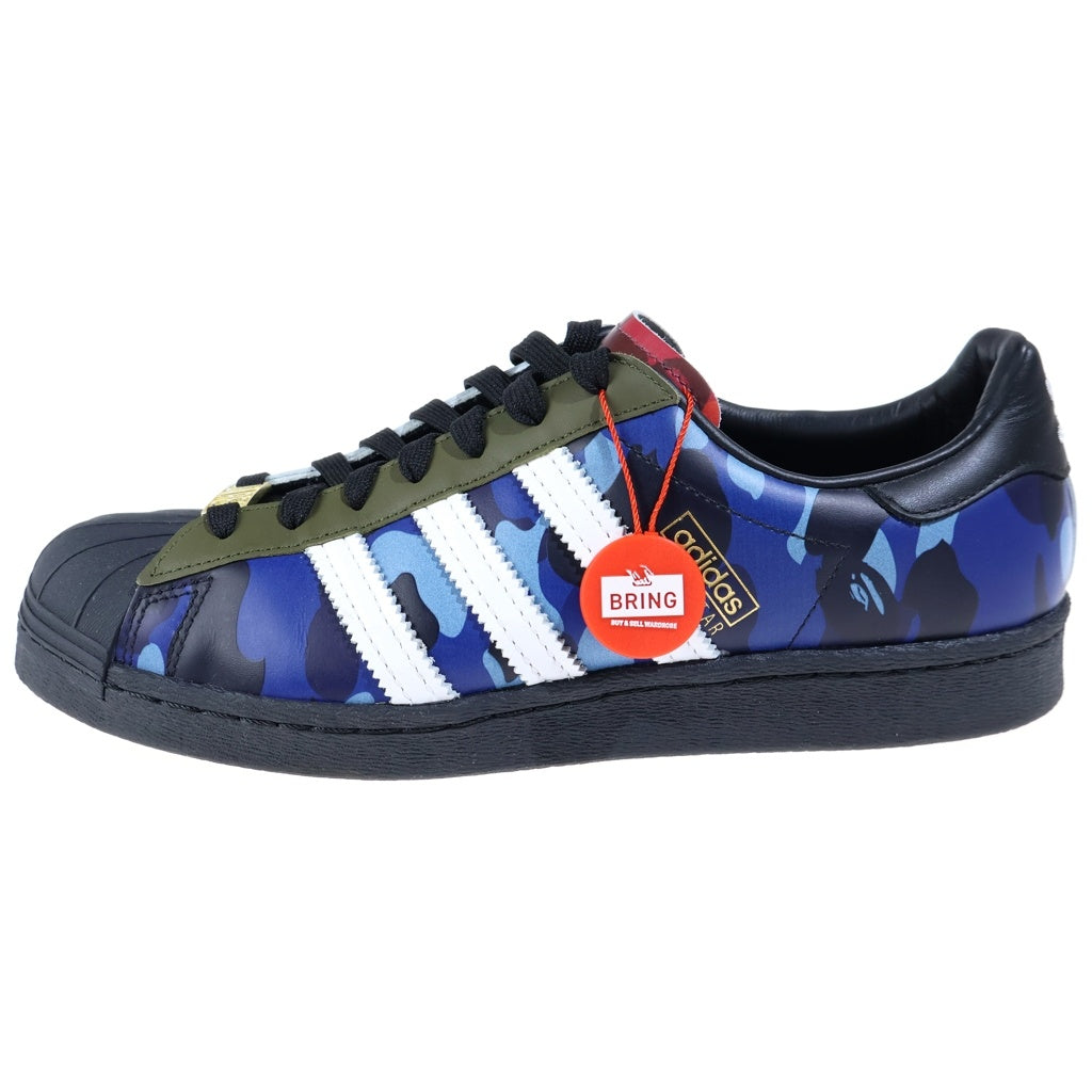 adidas(アディダス) 21SS ×A BATHING APE SUPERSTAR 80S アベイシングエイプ スーパースター カモ柄 ローカットスニーカー マルチカラー GZ8982
