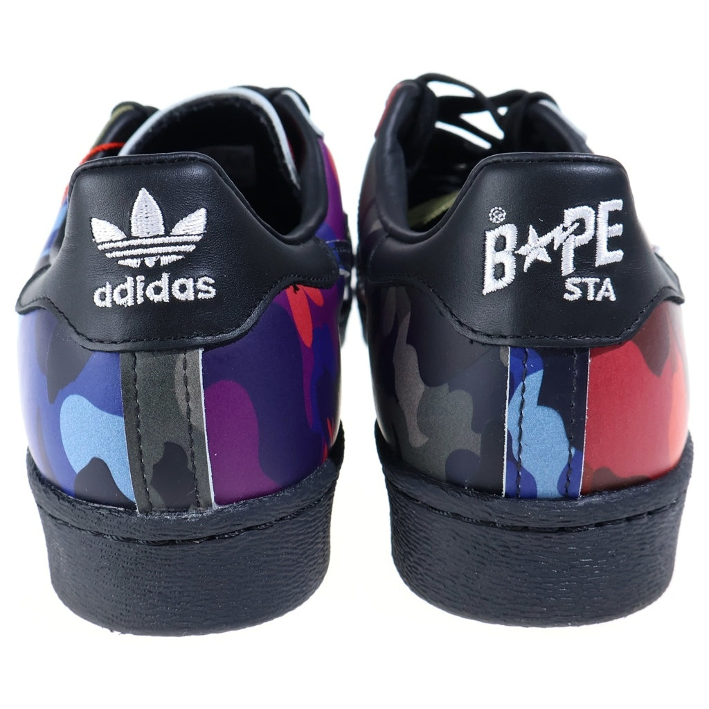 adidas(アディダス) 21SS ×A BATHING APE SUPERSTAR 80S アベイシングエイプ スーパースター カモ柄 ローカットスニーカー マルチカラー GZ8982