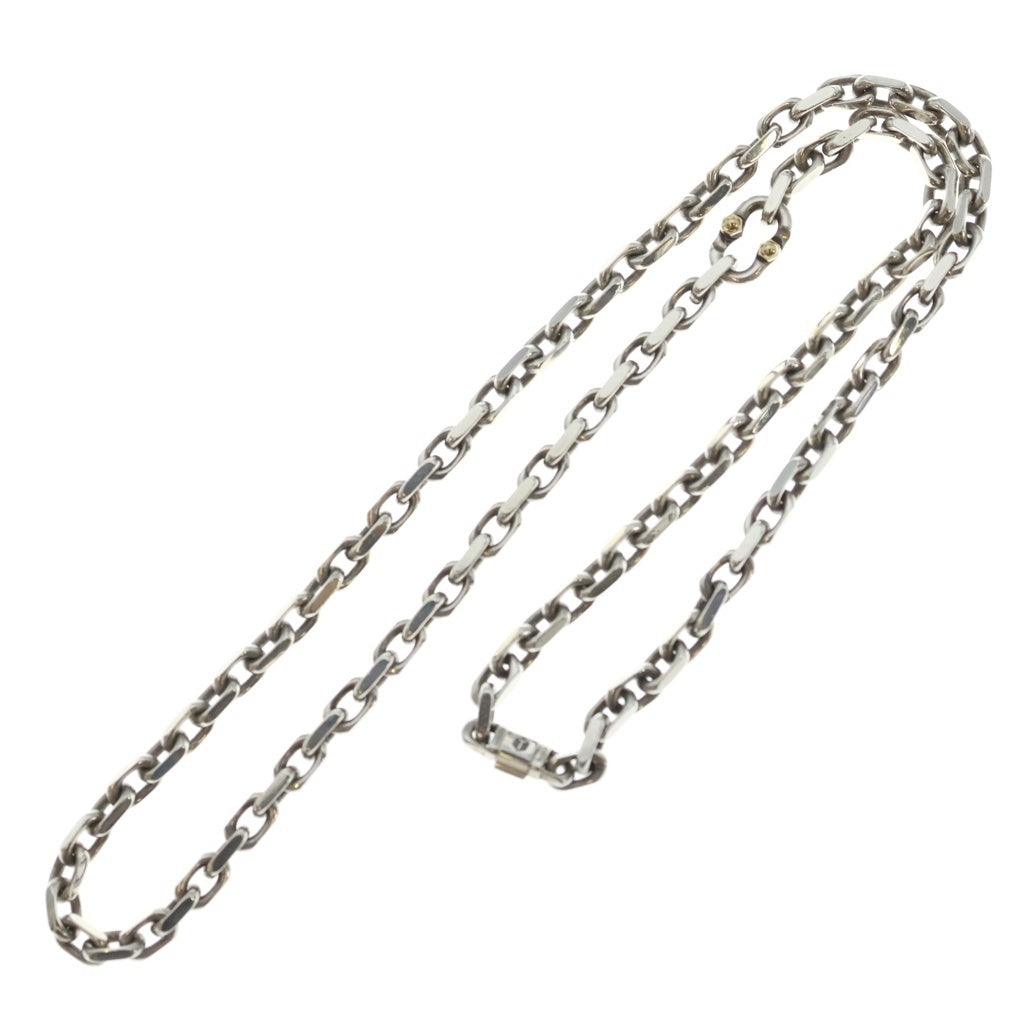 TIFFANY & Co.(ティファニー) MAKERS メイカーズ チェーンネックレス SV925 AU750 K18YG シルバー イエローゴールド レディース
