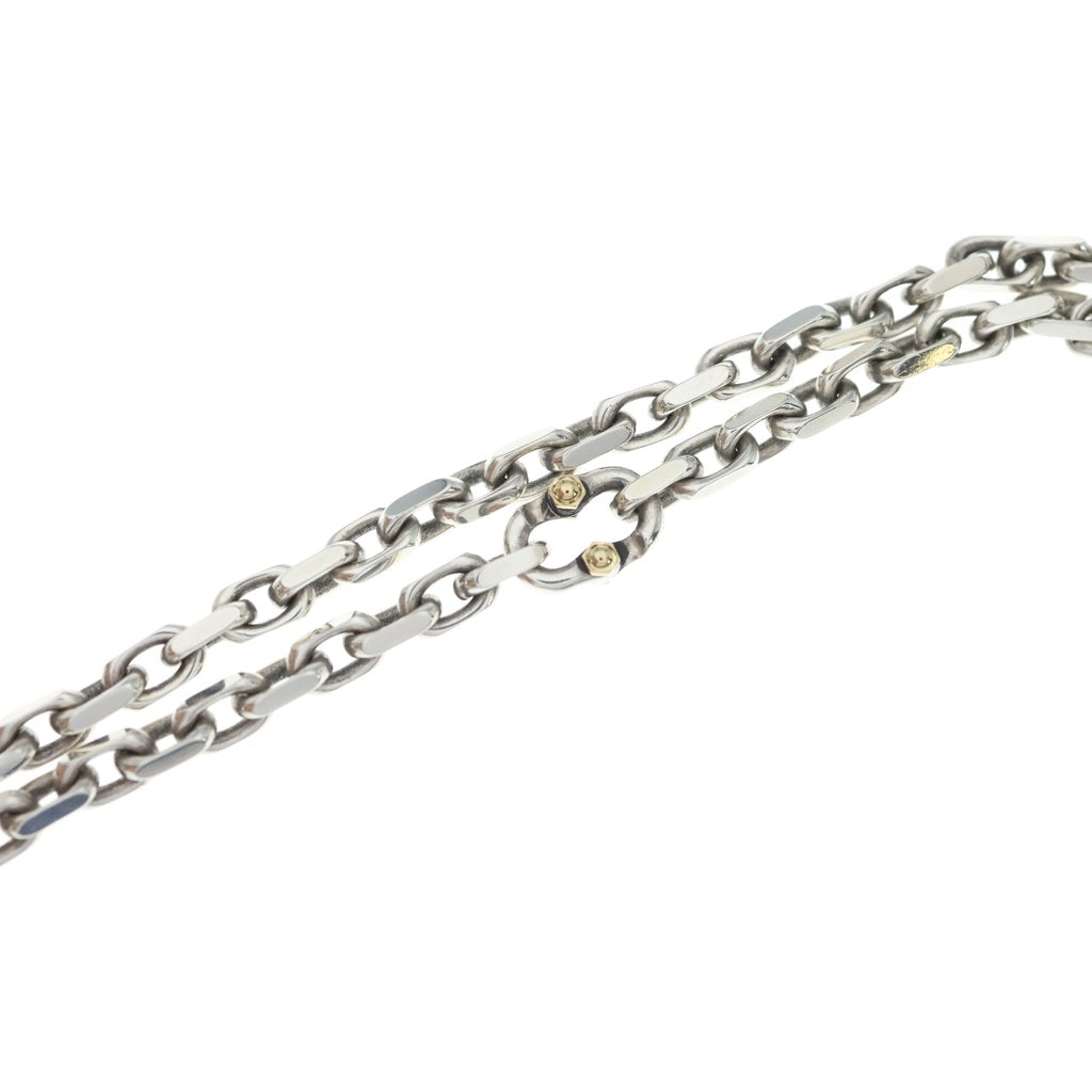 TIFFANY & Co.(ティファニー) MAKERS メイカーズ チェーンネックレス SV925 AU750 K18YG シルバー イエローゴールド レディース