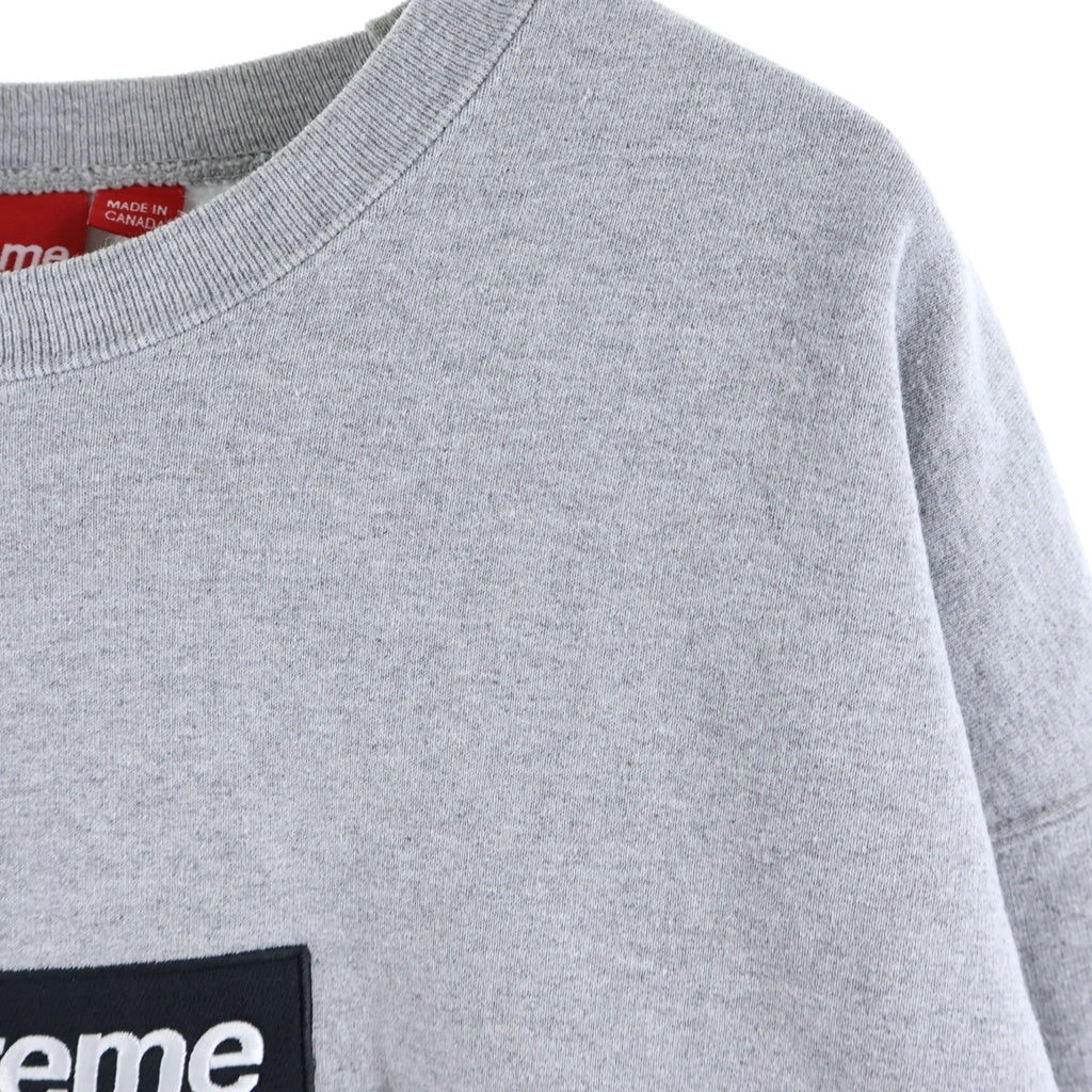 SUPREME(シュプリーム) 22AW Box Logo Crewneck ボックスロゴ クルーネック プルオーバースウェット トレーナー グレー