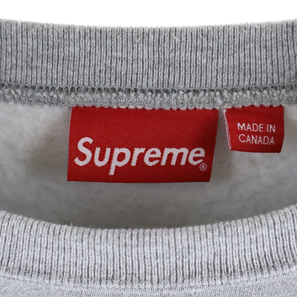 SUPREME(シュプリーム) 22AW Box Logo Crewneck ボックスロゴ クルーネック プルオーバースウェット トレーナー グレー