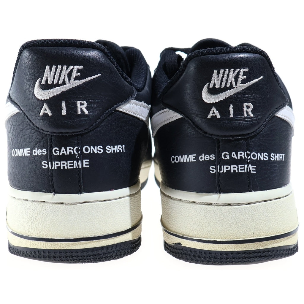 SUPREME(シュプリーム) ×COMME des GARCONS SHIRT AIR FORCE 1 LOW シュプリーム コムデギャルソン シャツ エアフォース1 ローカットスニーカー ブラック US9/27cm AR7623-001