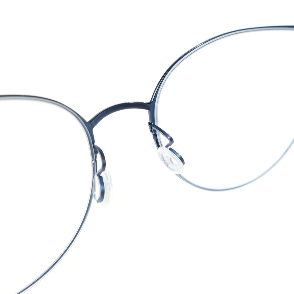 LINDBERG(リンドバーグ) Thintanium キャットアイフレーム シンタニウム クリアレンズ サングラス メガネ ブラウン/ブルー 5543