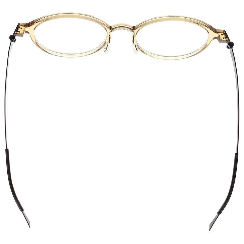 NO BRAND(ノーブランド) LINDBERG リンドバーグ Acetanium ボストンフレーム アセタニウム クリアレンズ サングラス メガネ ブラウン/ブラック 1177