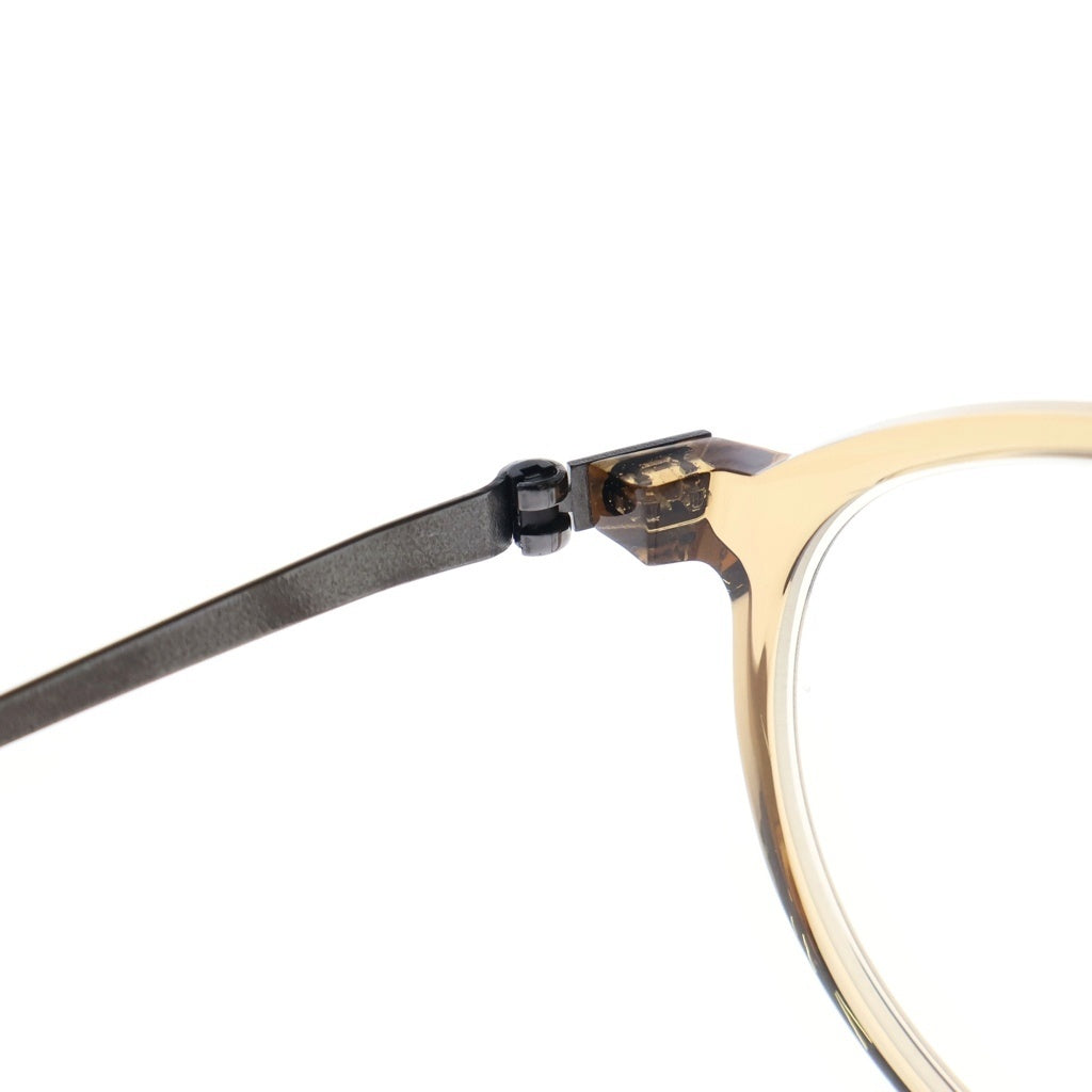 NO BRAND(ノーブランド) LINDBERG リンドバーグ Acetanium ボストンフレーム アセタニウム クリアレンズ サングラス メガネ ブラウン/ブラック 1177