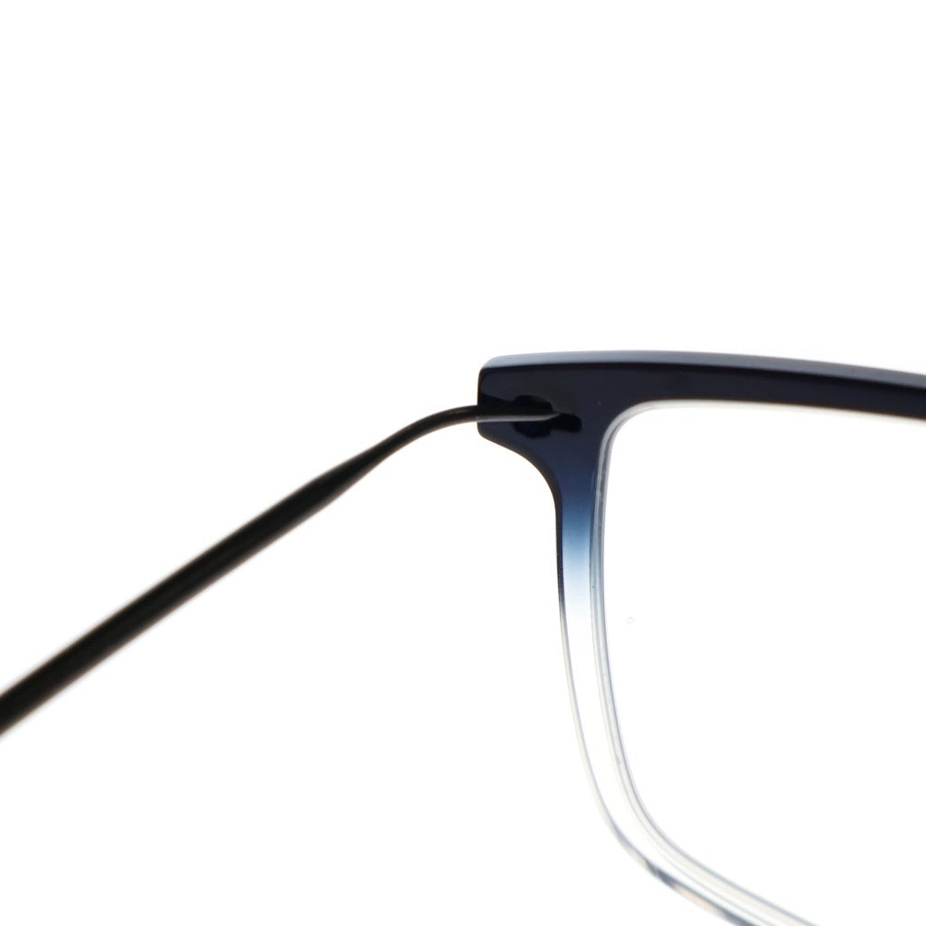 NO BRAND(ノーブランド) LINDBERG リンドバーグ n.o.w. ナウ スクエアフレーム クリアレンズ サングラス メガネ ブラック 6630