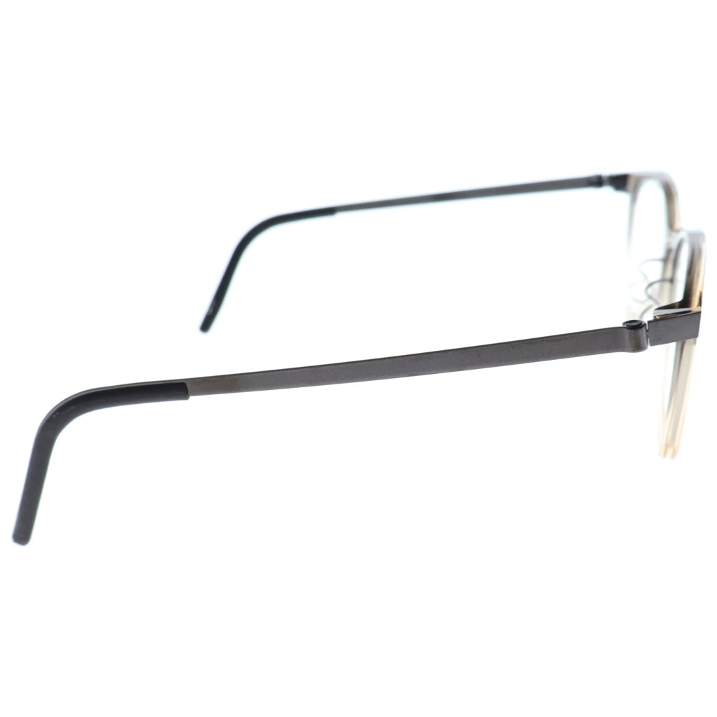 NO BRAND(ノーブランド) LINDBERG リンドバーグ Acetanium スクエアフレーム アセタニウム クリアレンズ サングラス メガネ グレー/シルバー 1059