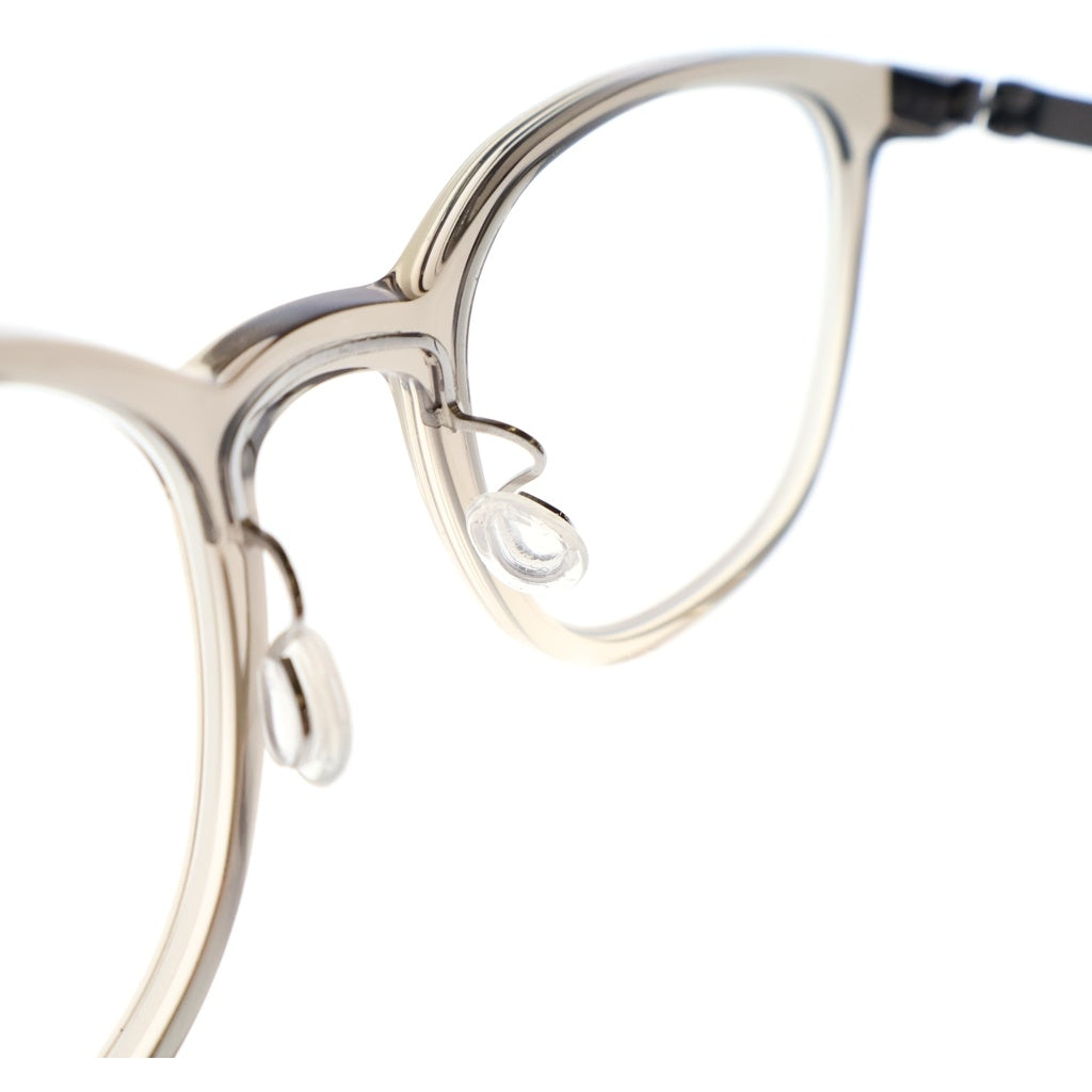NO BRAND(ノーブランド) LINDBERG リンドバーグ Acetanium スクエアフレーム アセタニウム クリアレンズ サングラス メガネ グレー/シルバー 1059