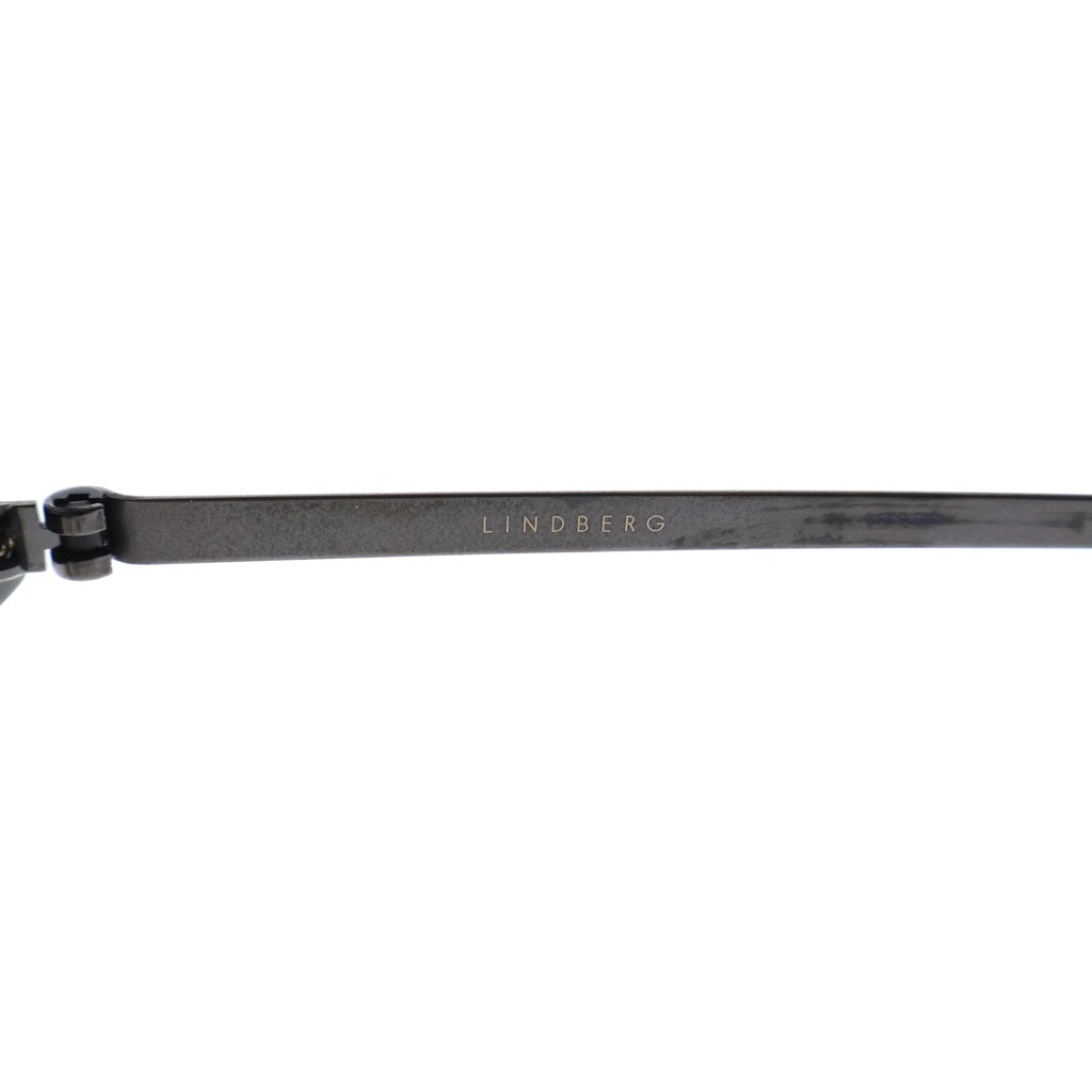 NO BRAND(ノーブランド) LINDBERG リンドバーグ Acetanium スクエアフレーム アセタニウム クリアレンズ サングラス メガネ グレー/シルバー 1059