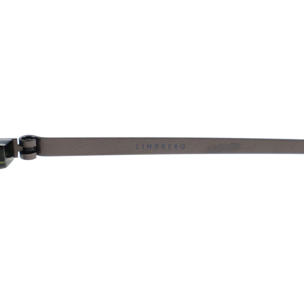 NO BRAND(ノーブランド) LINDBERG リンドバーグ Acetanium スクエアフレーム アセタニウム クリアレンズ サングラス メガネ カーキ/シルバー 1059