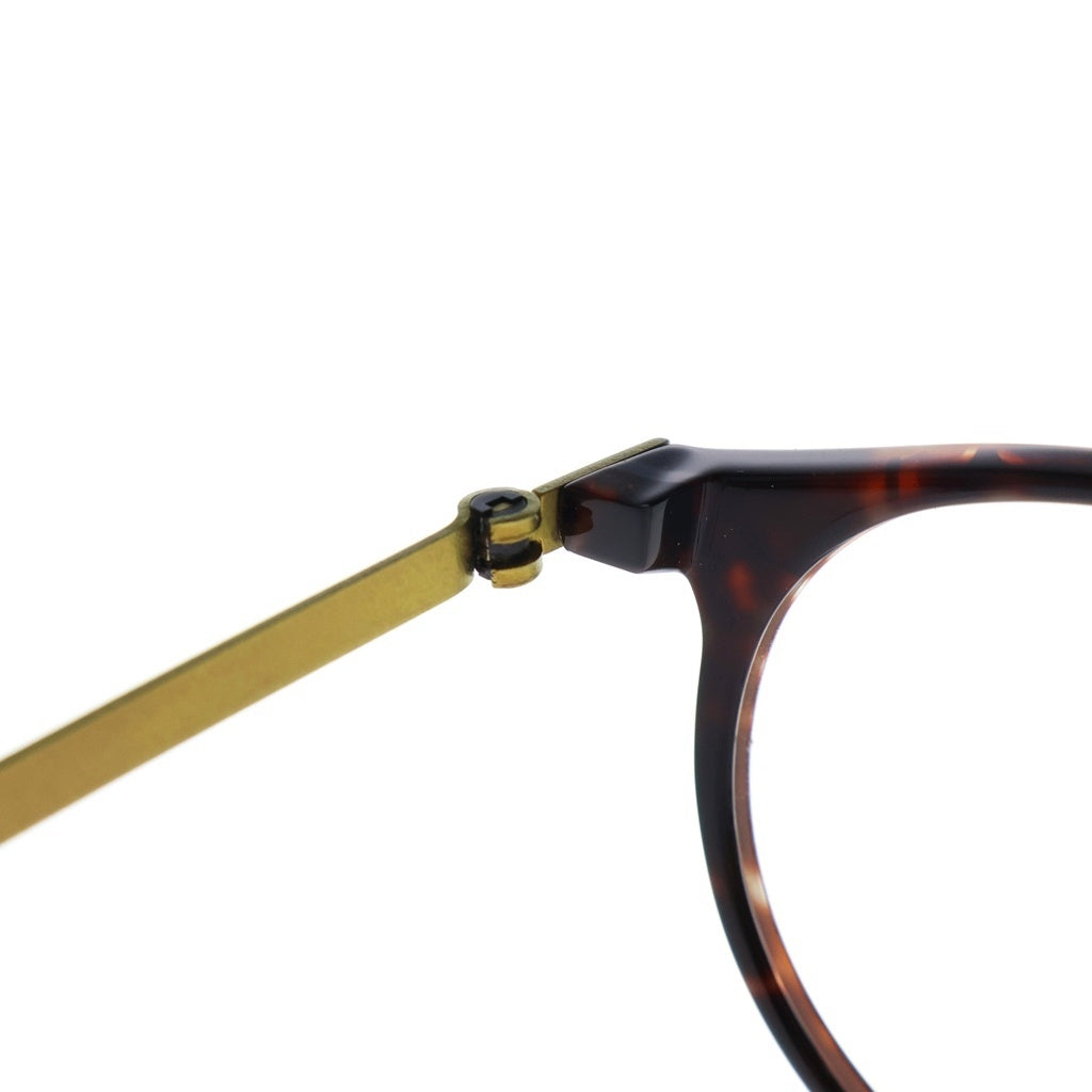 NO BRAND(ノーブランド) LINDBERG リンドバーグ Acetanium ラウンドフレーム アセタニウム クリアレンズ サングラス メガネ ブラウン/ゴールド 1180