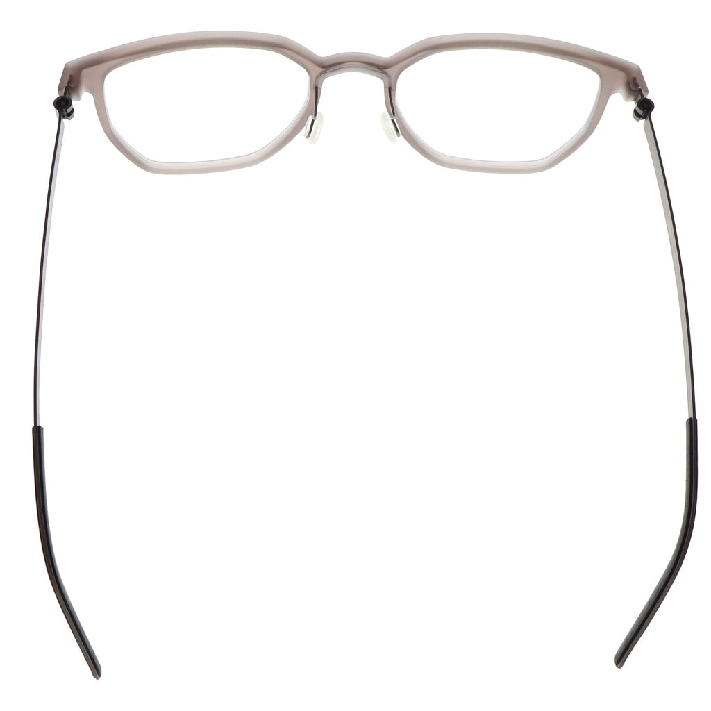 NO BRAND(ノーブランド) LINDBERG リンドバーグ Acetanium イレギュラーフレーム アセタニウム クリアレンズ サングラス メガネ グレー/シルバー 1055